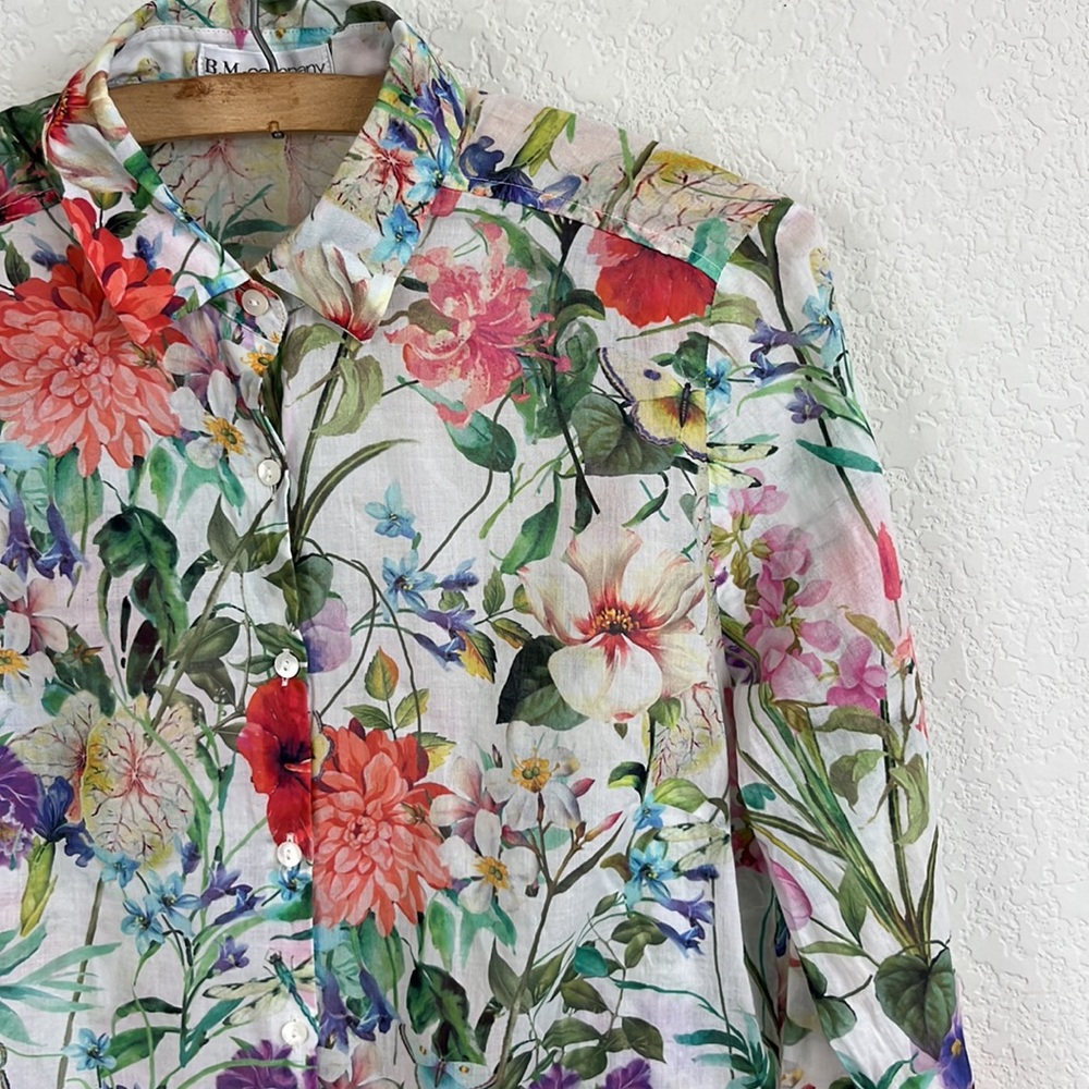 B.M.-Company Wildflower Button Down Shirt